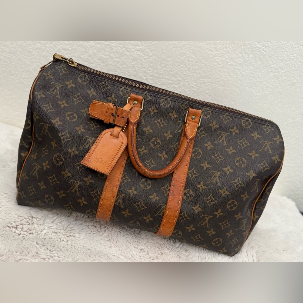 Louis Vuitton Brown Monogram Duffel Bag